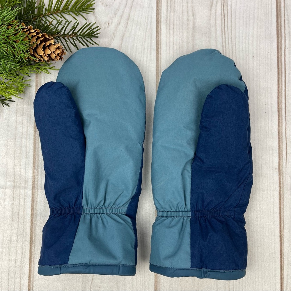 Vintage REI Gore-Tex Sherpa Fleece-Lined Unisex Mittens Two-Tone Blue
